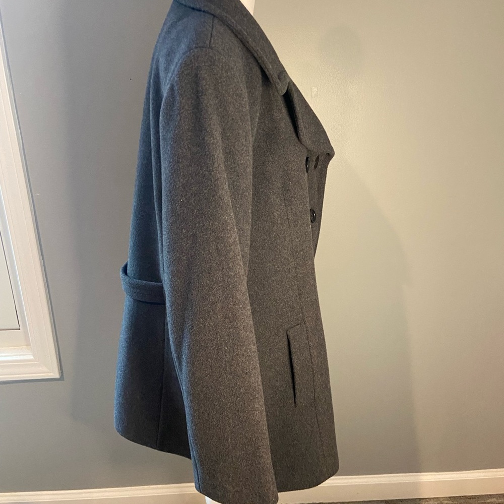 Halston Studio Dark Gray Button Down Winter Jacke… - image 5